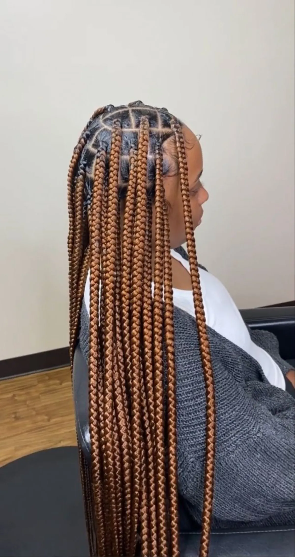Knotless Braids — ejemplo 2