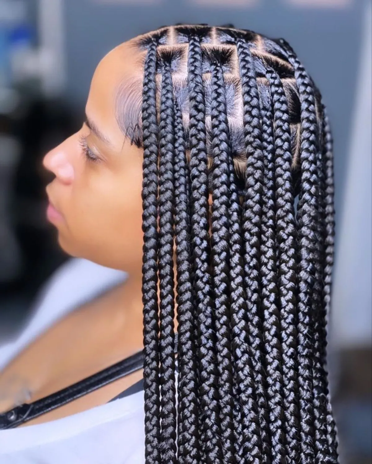 Knotless Braids — ejemplo 4